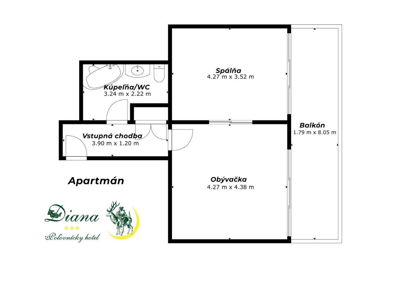 Hotel Diana Stráža Zewnętrze zdjęcie